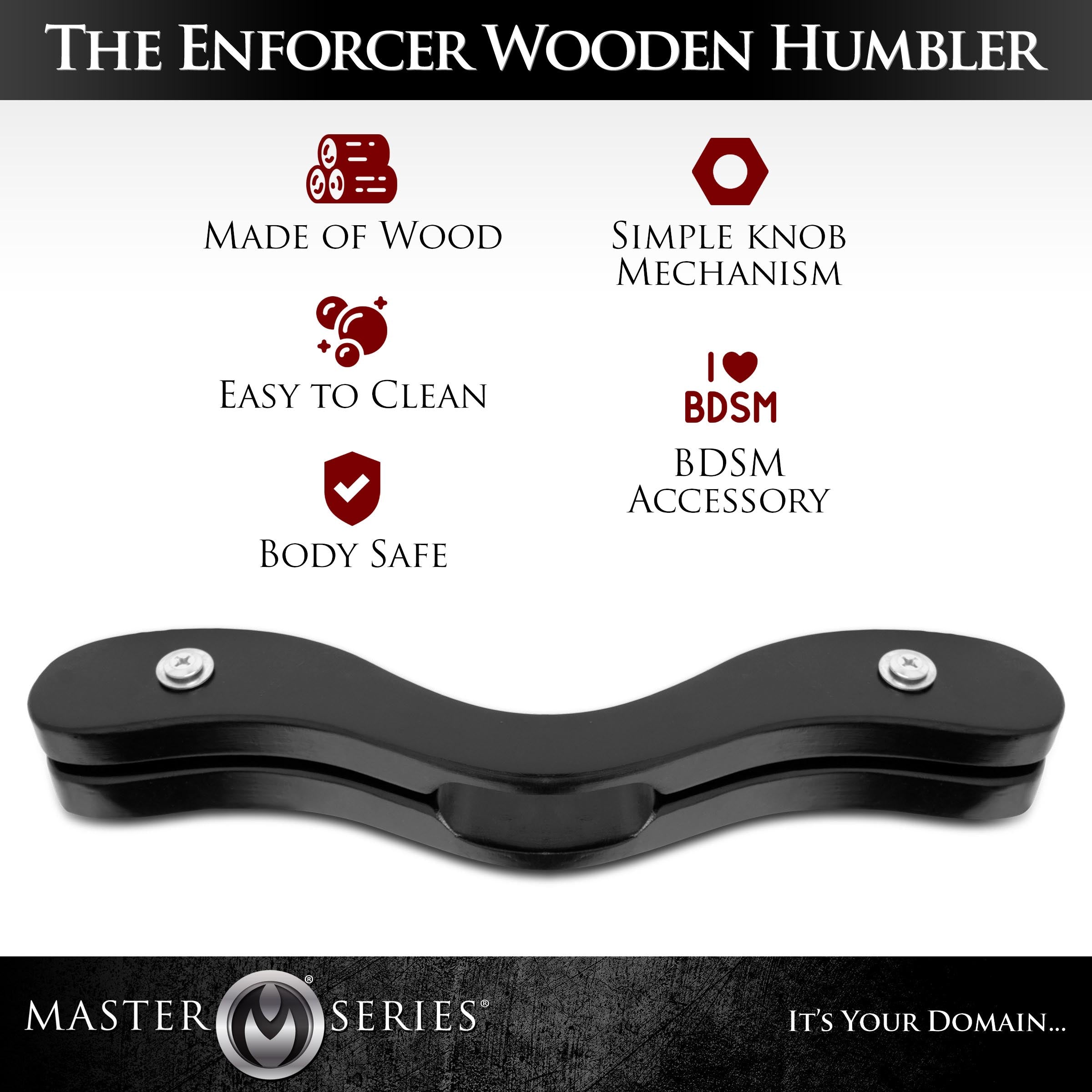 The Enforcer Black Wooden Humbler