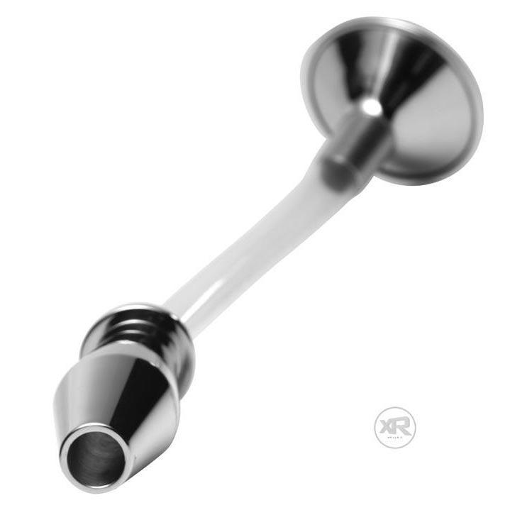 Stainless Steel Ass Funnel with Hollow Anal Plug