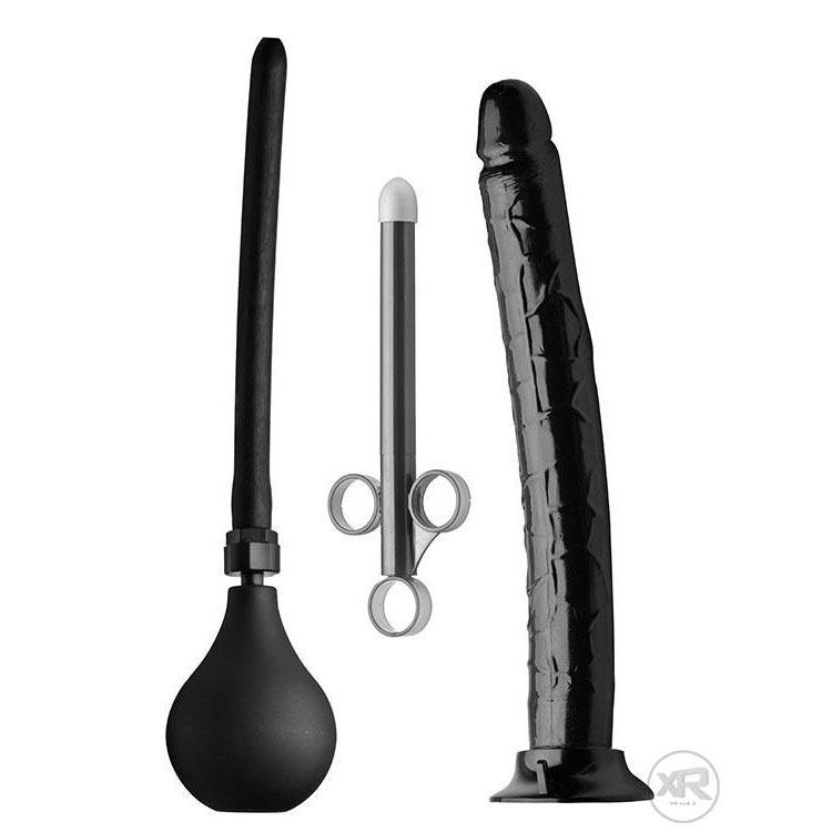 Go Deep Anal Cleansing Kit with Huge Dildo