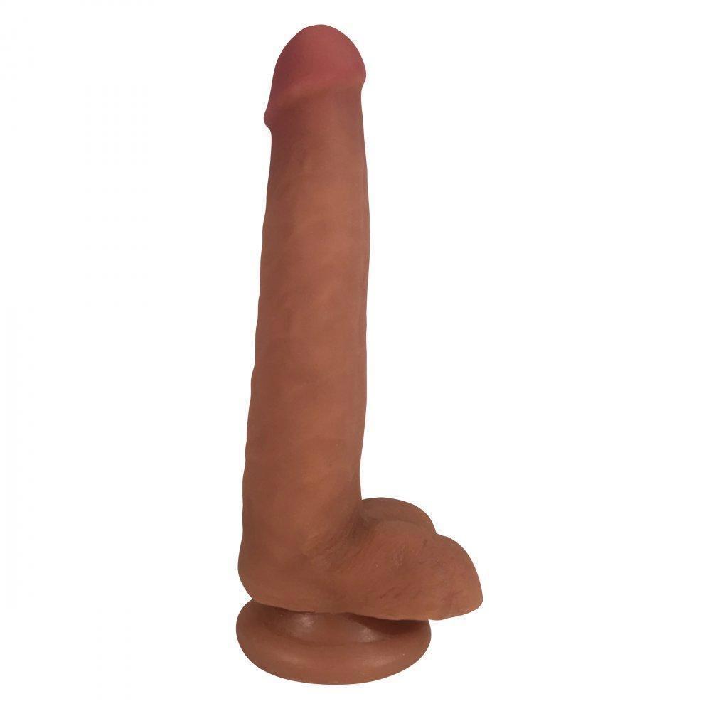 Easy Riders 8 Inch Dual Density Dildo With Balls
