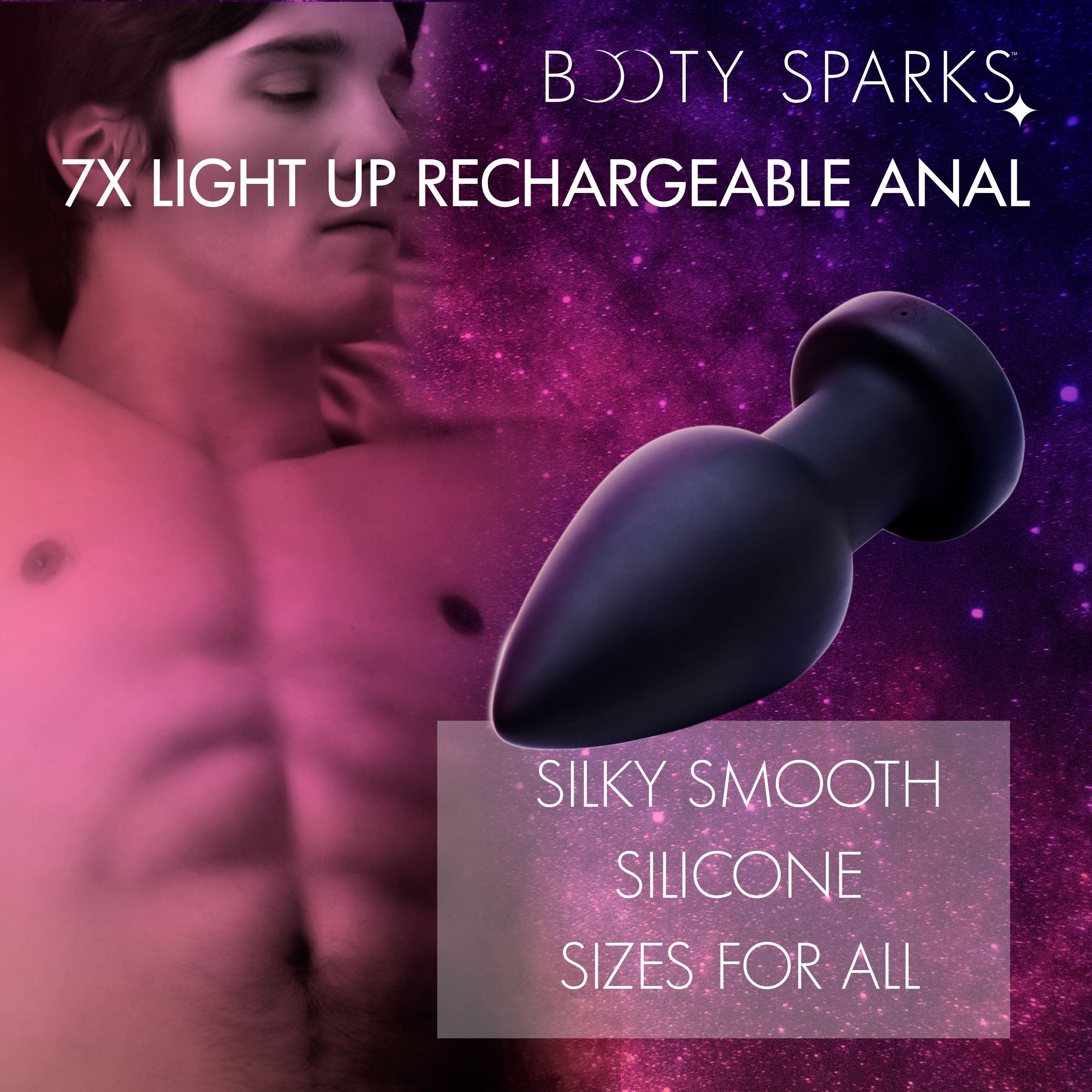 7X Light Up Rechargeable Anal Plug