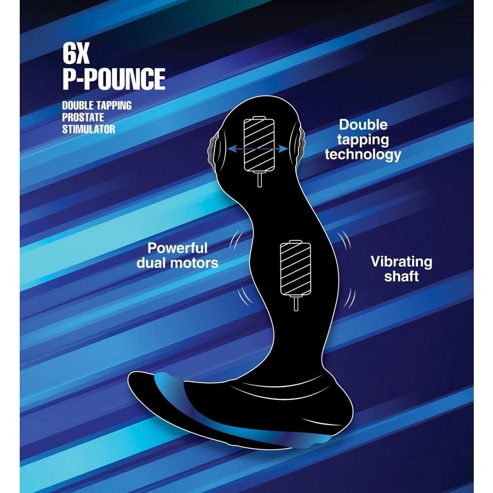 6X P-Pounce Double Tapping Prostate Stimulator
