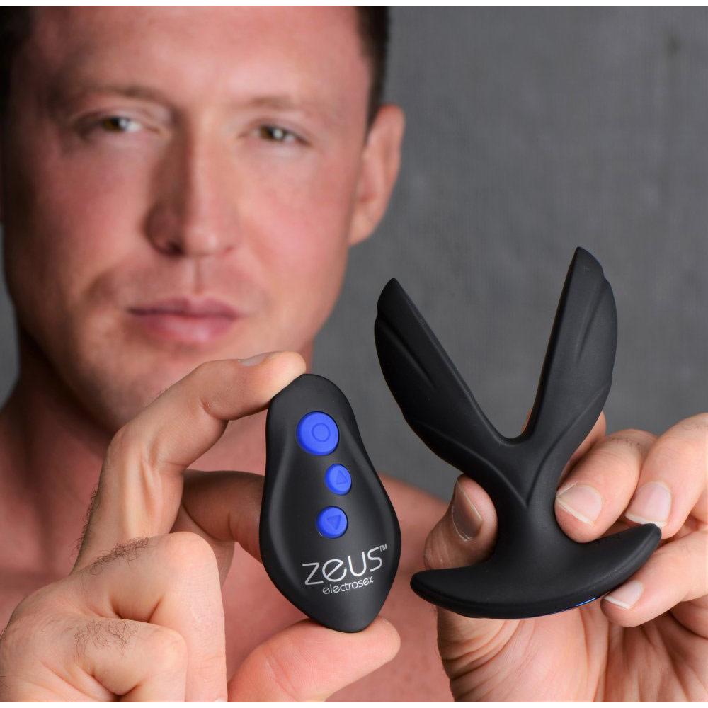 64X Electro-Spread Vibrating and Estim Silicone Butt Plug 64X Electro-Spread Vibrating and Estim Silicone Butt Plug