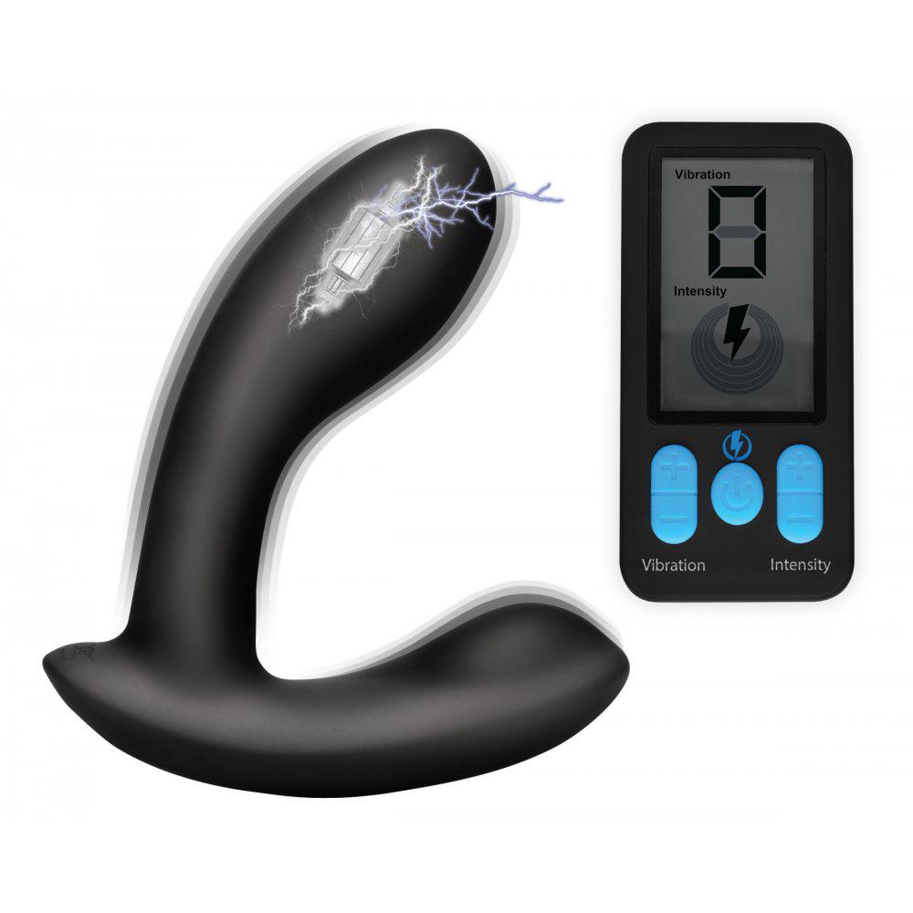 E-Stim Pro Silicone Vibrating Prostate Massager with Remote Control E-Stim Pro Silicone Vibrating Prostate Massager with Remote Control