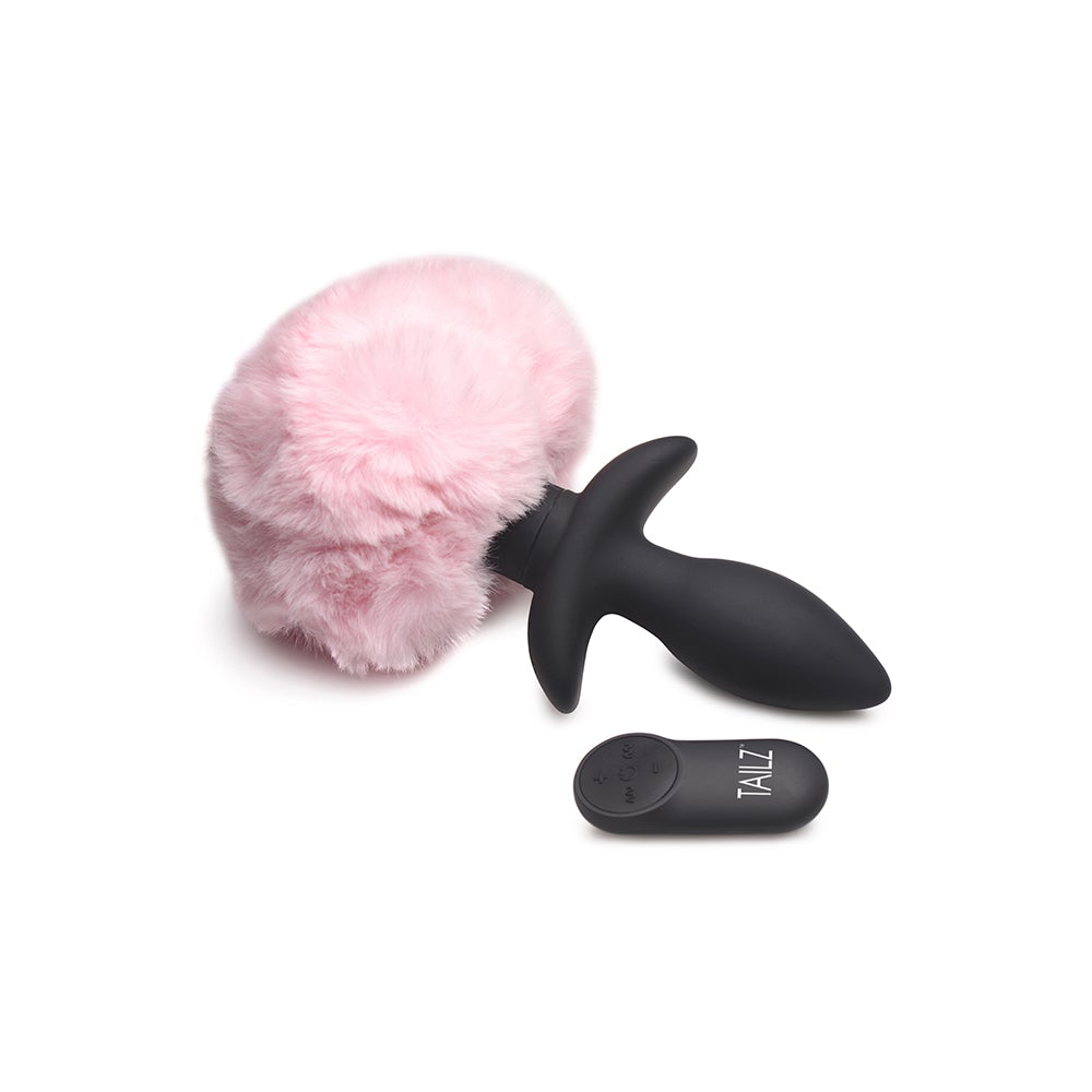 Remote Control Wagging Bunny Tail Anal Plug Remote Control Wagging Bunny Tail Anal Plug