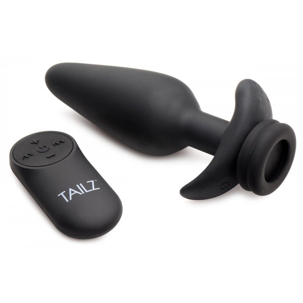 Interchangeable 10X Vibrating Silicone Anal Plug with Remote Interchangeable 10X Vibrating Silicone Anal Plug with Remote