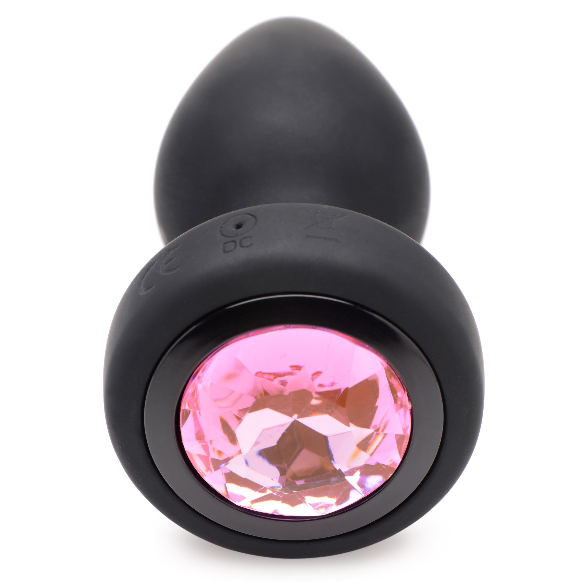 28X Vibrating Silicone Pink Gem Anal Plug 28X Vibrating Silicone Pink Gem Anal Plug
