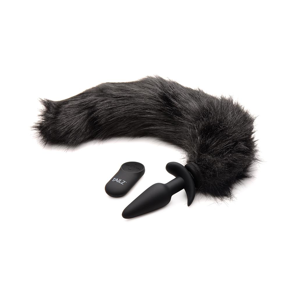 Small Vibrating Anal Plug with Interchangeable Fox Tail