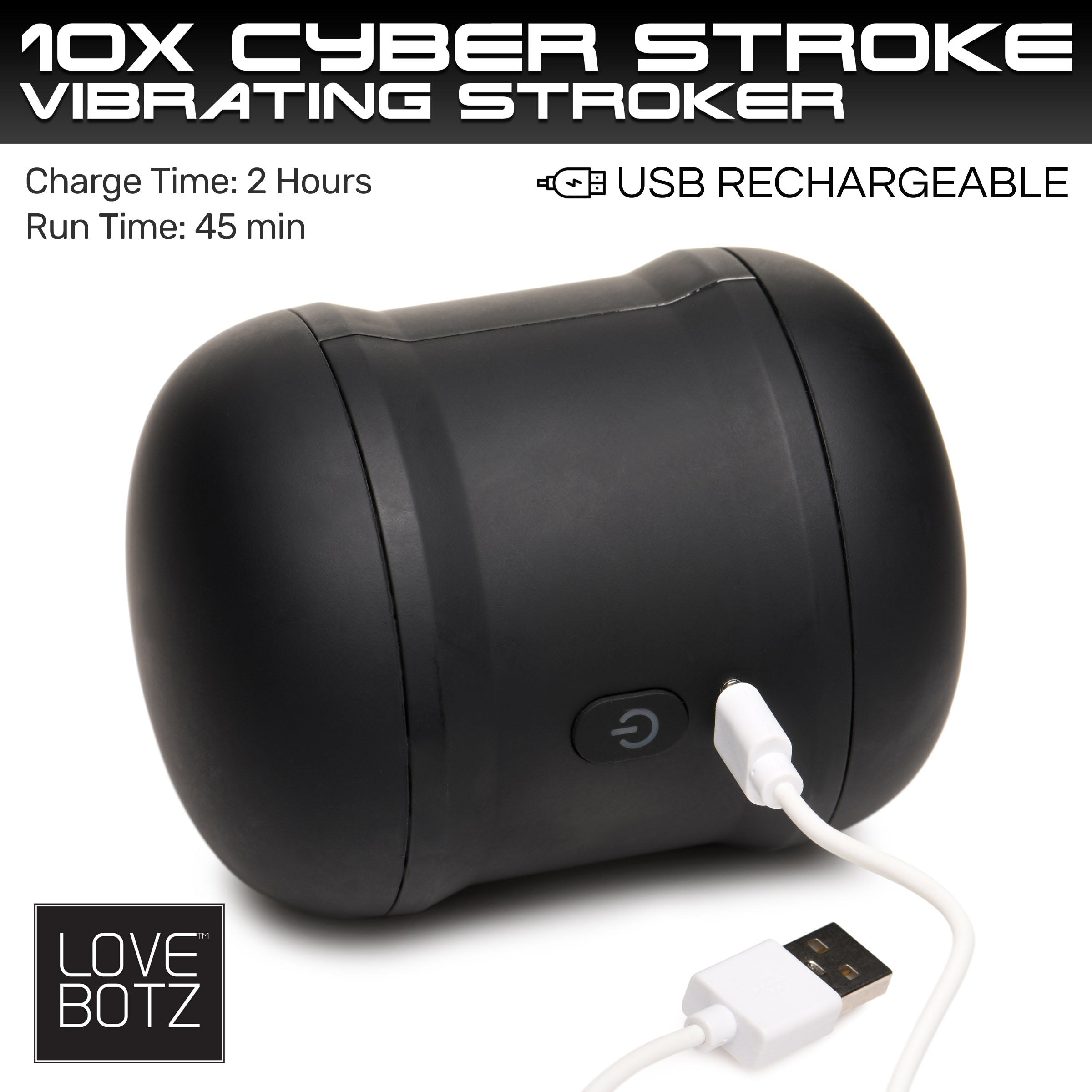 10X Cyber Stroke Vibrating Masturbator