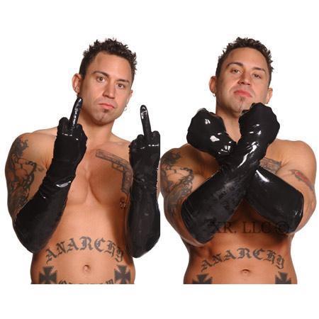 Mens Heavyweight Elbow Length Latex Gloves